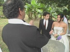 Amazing wedding with a shemale bride bound to have hot ass-fucking finalevideo